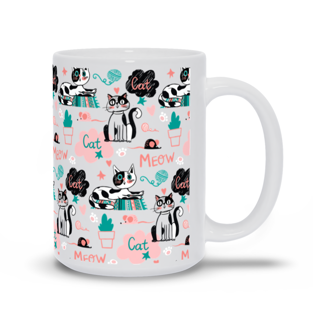 Colorful Mug for Cat Lovers