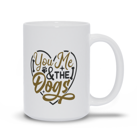 Image of White Mugs | "You, Me And The Dogs"