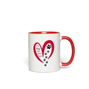 Let a Dog Into You Heart Mugs
