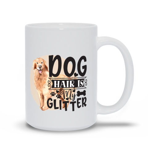 Image of Golden Retriever Mugs | Dog Hair Is My Glitter