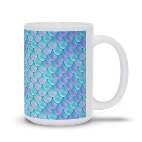 Image of Blue Mermaid Scales Mug