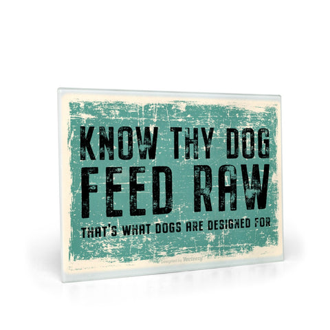 Image of Glass Cutting Board for Raw Feeder - Easy Clean Up
