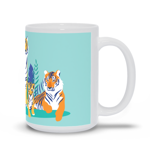 Image of Mug with Tiger Design