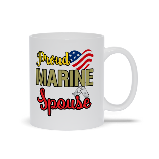 Proud Marine Spouse Mugs, Marine Spouse Mug