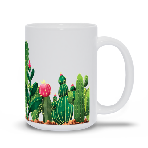 Image of Mug with Cactus Design
