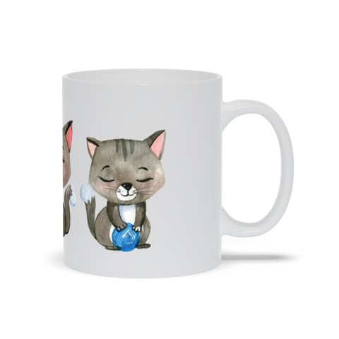 Image of Mug with Watercolor Kittens for Cat Lovers