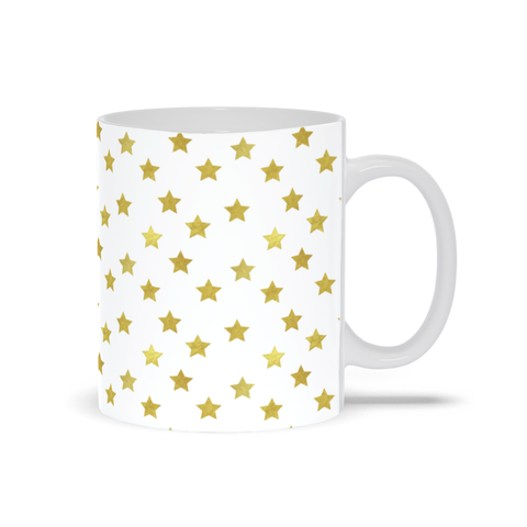 Image of Mug with Gold Stars Design