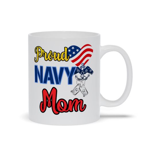 Proud Navy Mom Mugs, Navy Mom Mug, Navy Mom Gift