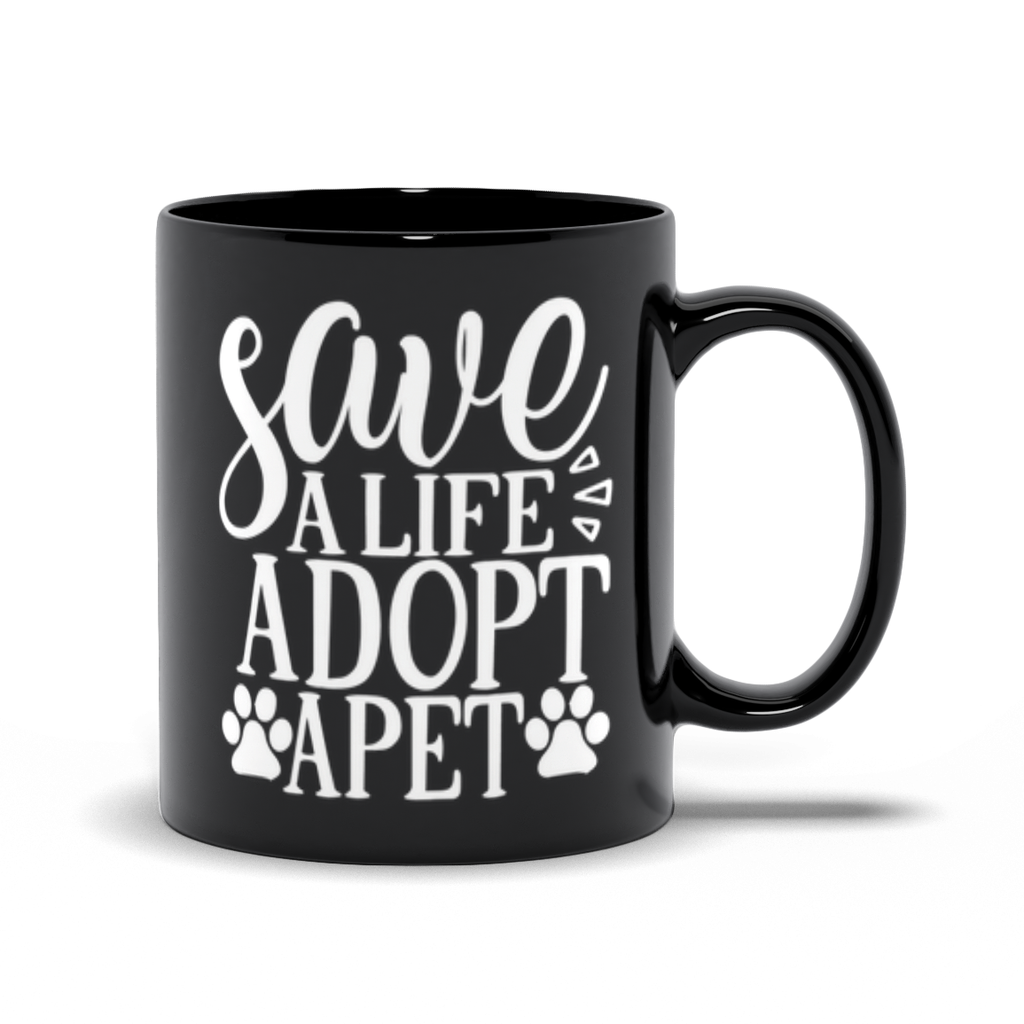 Black Mugs | Save A Life Adopt A Pet