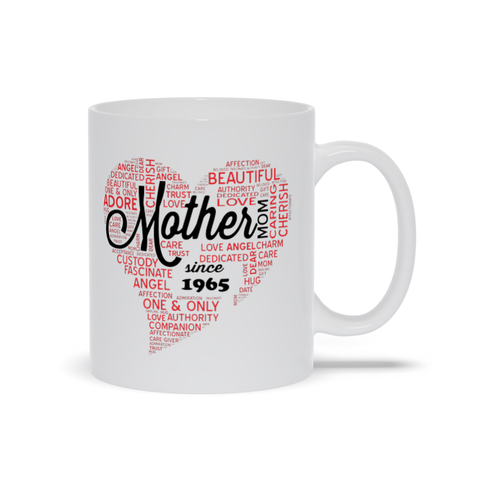 Image of Mother's Day Mugs - Personalize with year of birth. Mother's Day Gift