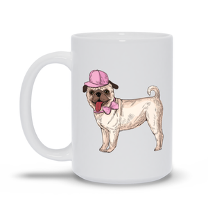 Pug in Pink Design Mug