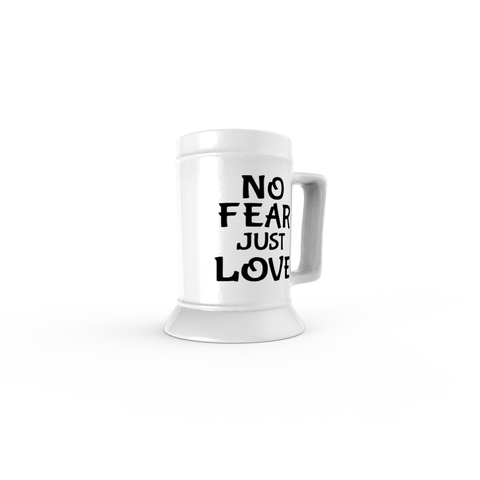 Image of No Fear Just Love Beer Steins