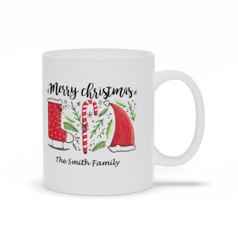 Image of Merry Christmas Mugs You Can Personalize