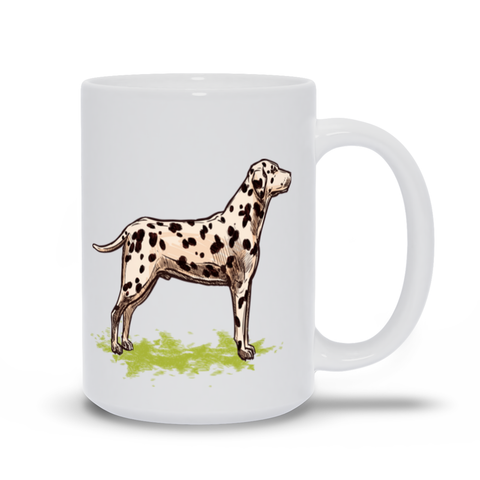Mug with Hand drawn Dalmatian Design