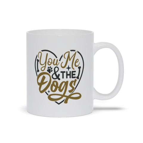 Image of White Mugs | "You, Me And The Dogs"