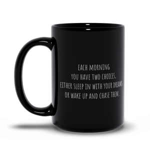 Inspirational Black Mug with Quotes