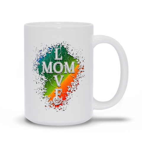Image of Love Mom Mugs, Mother's Day Gift Mug