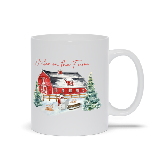 Winter on the Farm Mugs