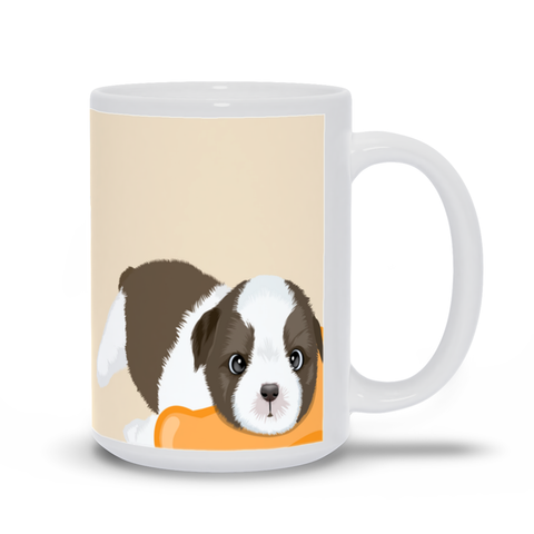 Image of Mug with Dog Quotes- "The best therapist has fur and four legs."