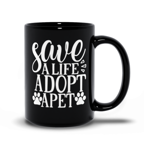 Image of Black Mugs | Save A Life Adopt A Pet