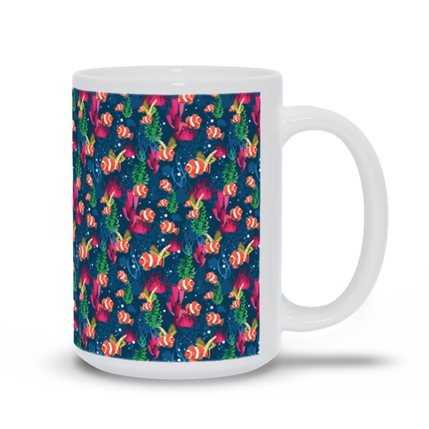 Image of Under Water with Clown Fish Mug