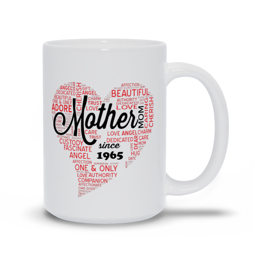 Mother's Day Mugs - Personalize with year of birth. Mother's Day Gift