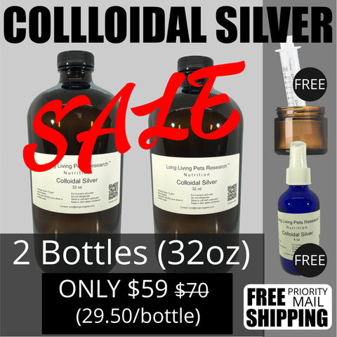 Colloidal Silver 32 oz Bottle - Pack of 2