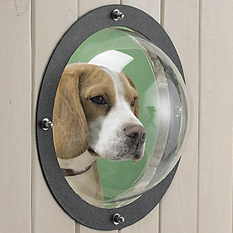 Image of Pet Fence Window lets your dog or cat peek through the fence.