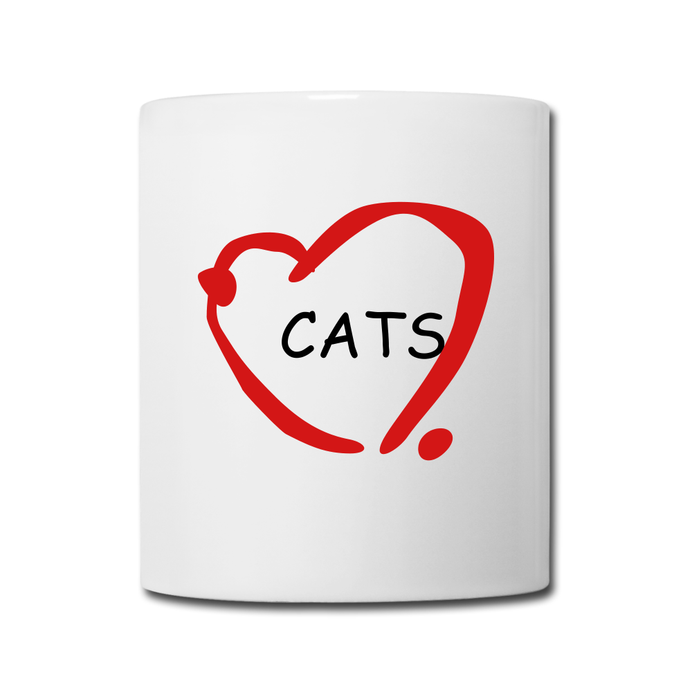 Cat Lovers Coffee/Tea Mug - white