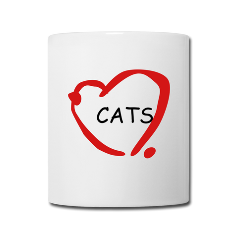Image of Cat Lovers Coffee/Tea Mug - white