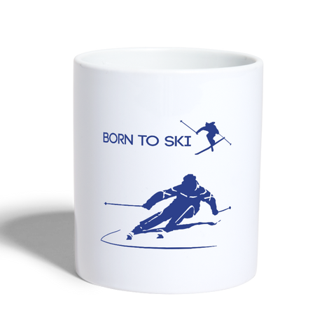 Image of Born to Ski - Coffee and Tea Mug - white