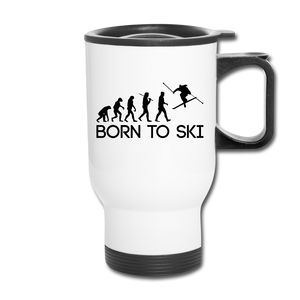 Born to Ski Travel Mug - Ski Lover On the Go Mug!