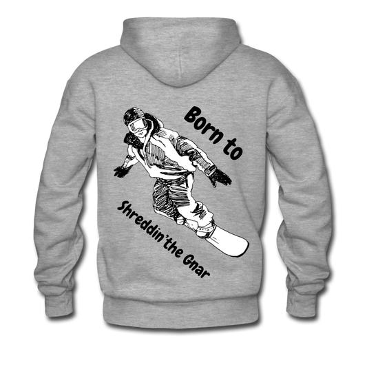 Born to stump Men’s Premium Hoodie - heather gray
