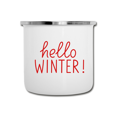 Image of Hello winter camper mug - white