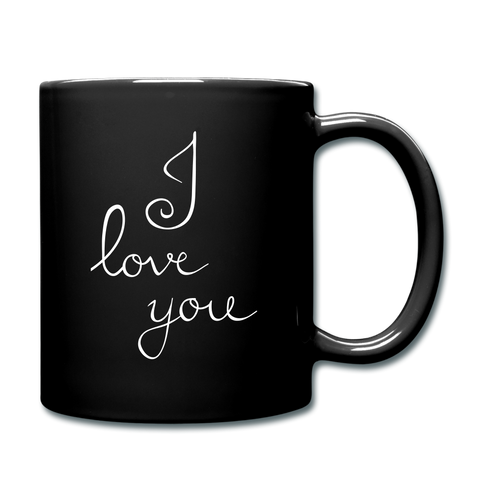 Image of I love you Full Color Mug - black
