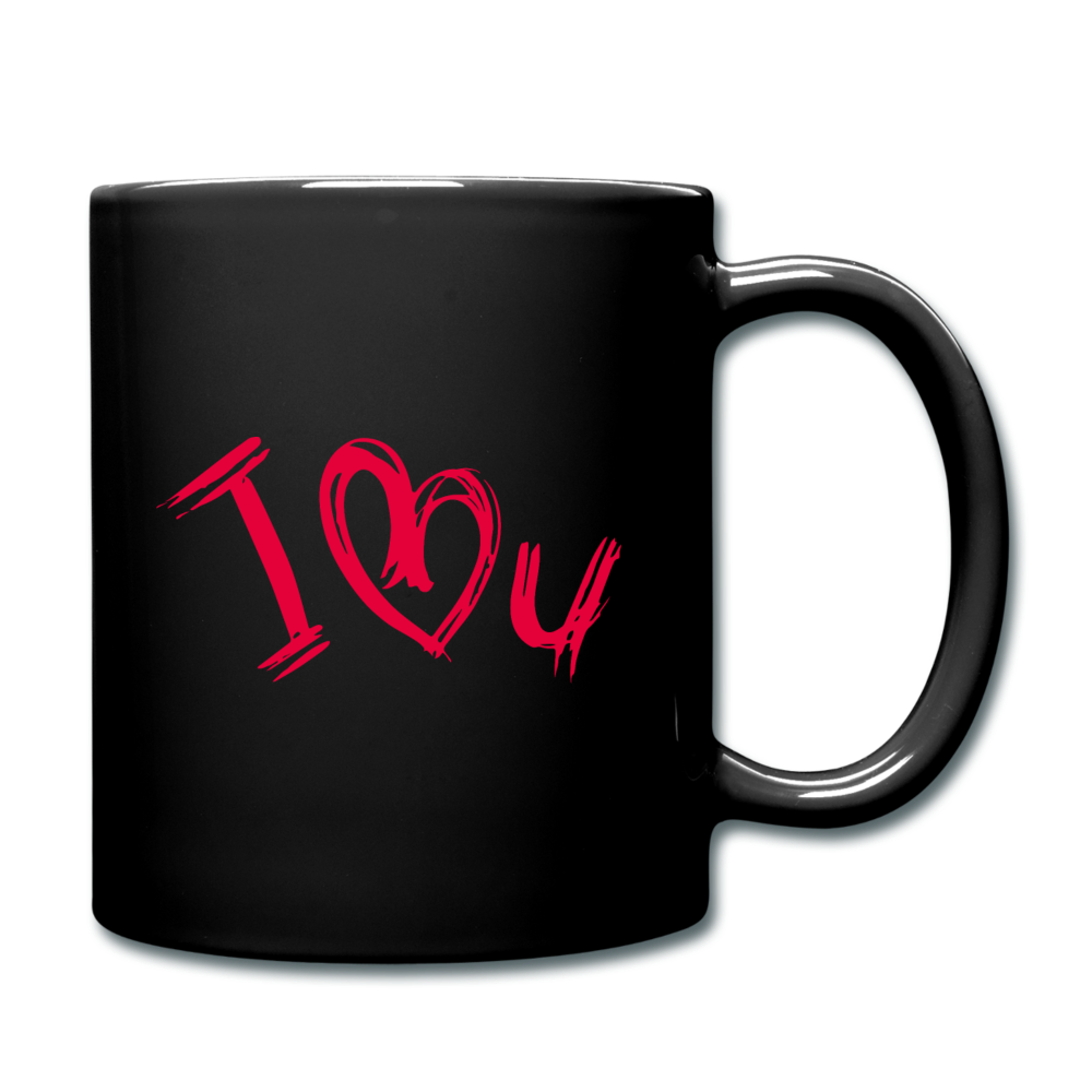 I love You Full Color Mug - black