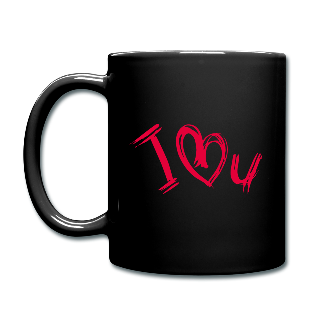 I love You Full Color Mug - black