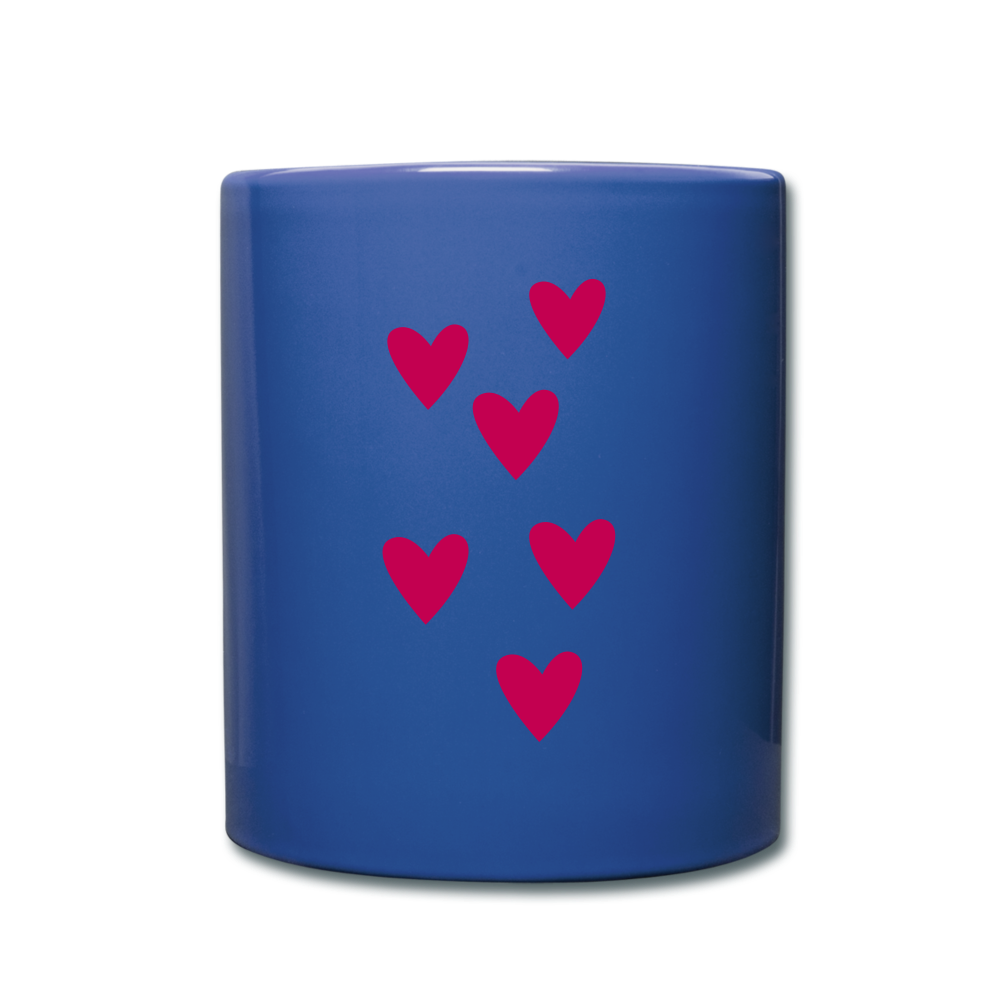 I love You Full Color Mug - royal blue