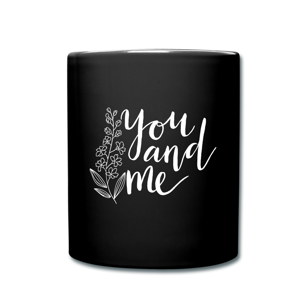 I love you to the moon and back Full Color Mug - black