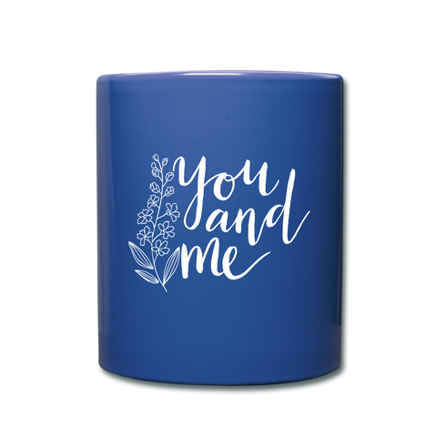 Image of I love you to the moon and back Full Color Mug - royal blue