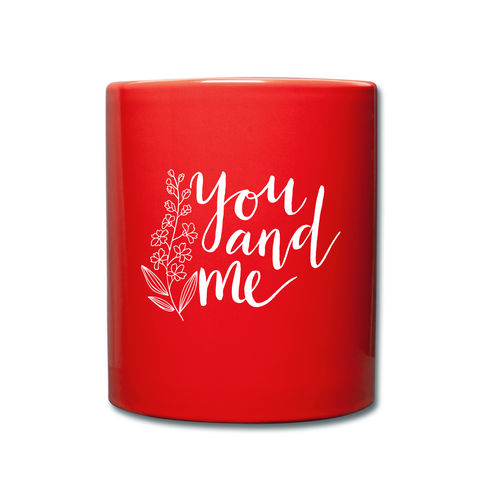Image of I love you to the moon and back Full Color Mug - red