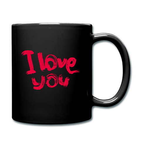 Image of I love You Full Color Mug - black