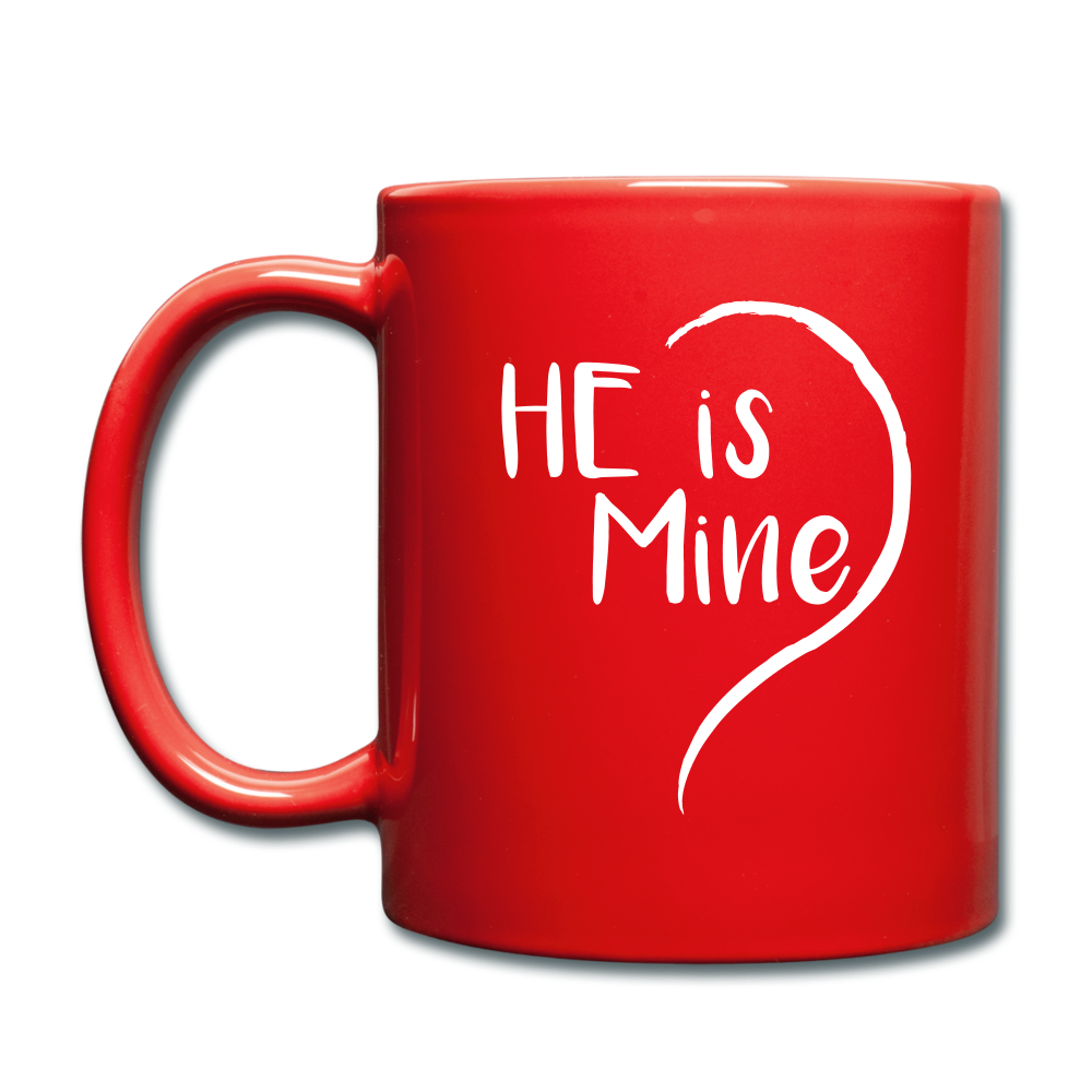 He is mine Full Color Mug - red