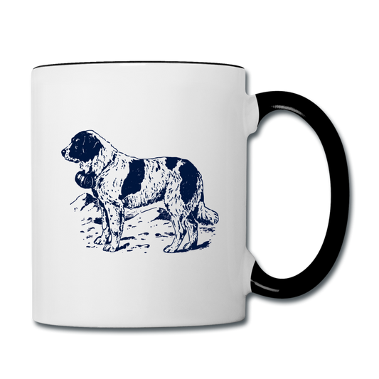 I love St. Bernards Contrast Coffee Mug - white/black
