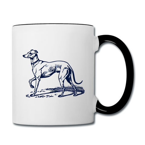 Image of I love Greyhounds Contrast Coffee Mug - white/black