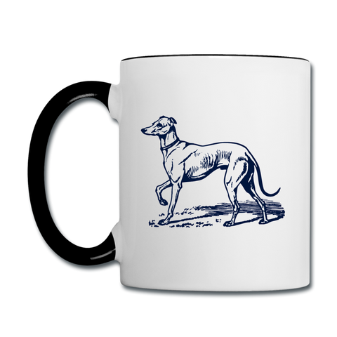 Image of I love Greyhounds Contrast Coffee Mug - white/black