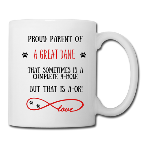 Image of Great Dane gift, Great Dane mug, Great Dane cup, funny Great Dane gift, Great Dane thank you, Great Dane appreciation, Great Dane gift idea - white