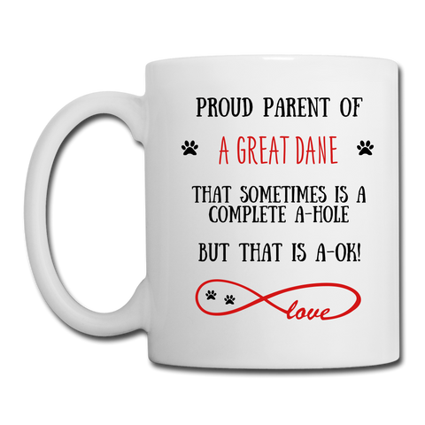 Image of Great Dane gift, Great Dane mug, Great Dane cup, funny Great Dane gift, Great Dane thank you, Great Dane appreciation, Great Dane gift idea - white