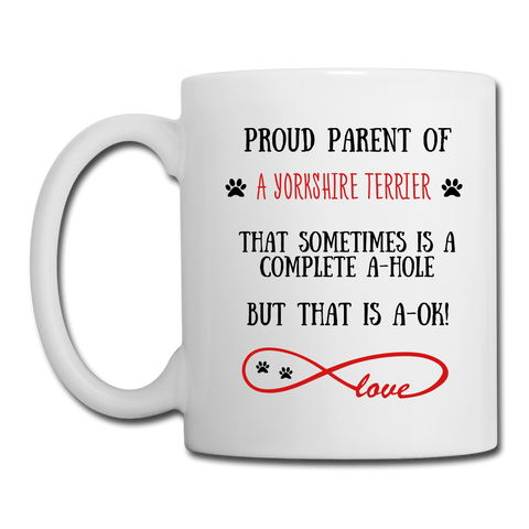 Image of Yorkshire Terrier gift, Yorkshire Terrier mom, Yorkshire Terrier mug, Yorkshire Terrier gift for women, Yorkshire Terrier mom mug, Yorkshire Terrier mommy, Yorkshire Terrier doodle - white