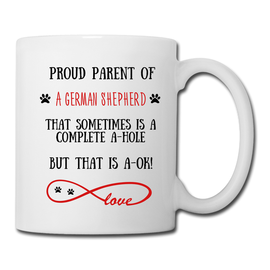 German Shepherd gift, German Shepherd, German Shepherd cup, funny German Shepherd gift, German Shepherd thank you, German Shepherd appreciation, German Shepherd gift idea - white